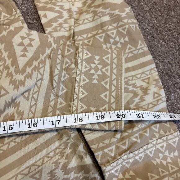 New Chubbies Quarter Button Brown Size Large Multicolor Aztec Pattern NWT - Picture 4 of 9